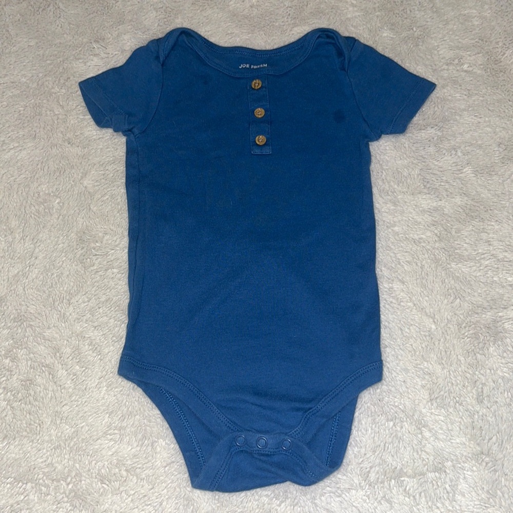 (3 for $10) joe fresh blue 18-24 month bodysuit baby boy clothing